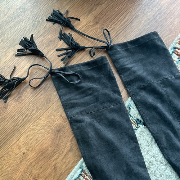 Italian shoeshine brand, boots over the knee so wow boots size 37 European USA 7 - Picture 6 of 8